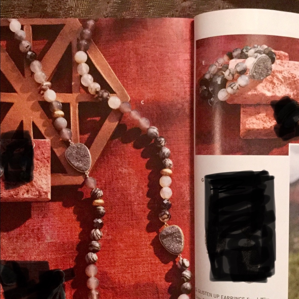 Silpada Ode to Geode Necklace and Bracelet
